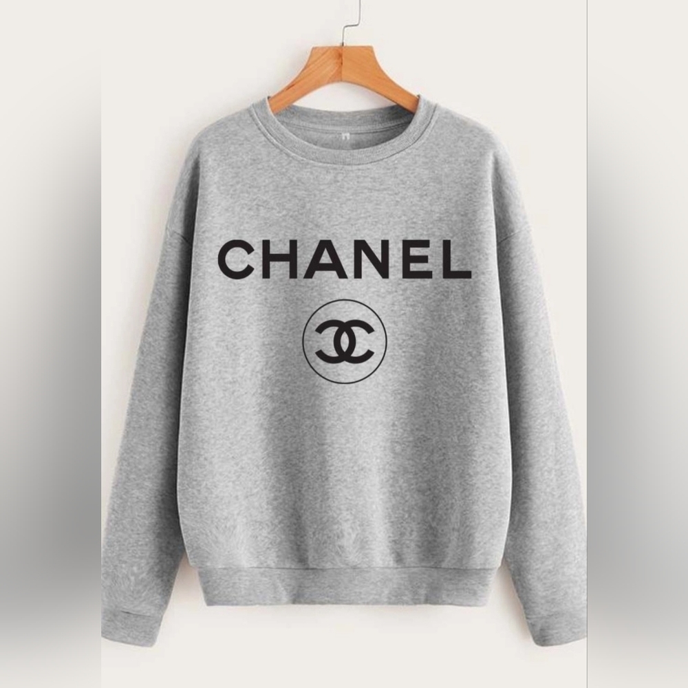 BRAND NEW! White FABULOUS BOHO VINTAGE RETRO GRAPHIC FASHION CC SWEATSHIRT - Picture 3 of 4